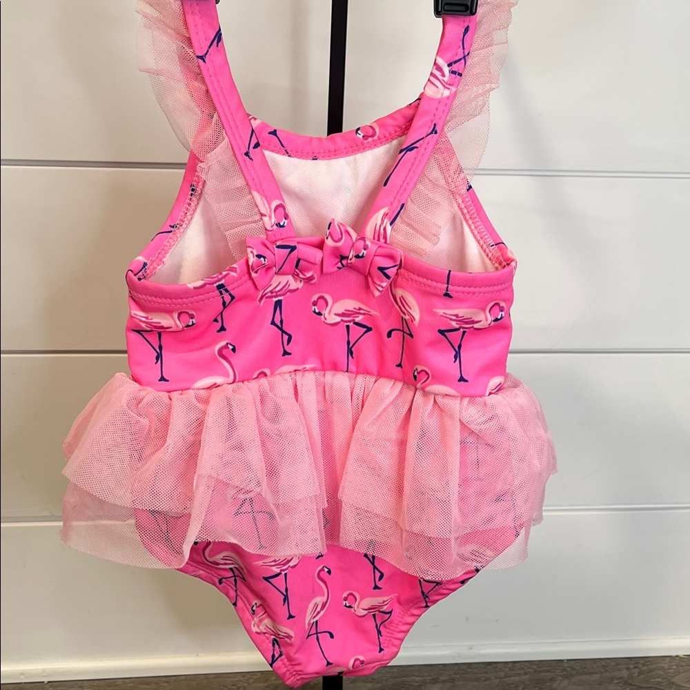 Pink Penelope Mack Flamingo Pink Swimsuit with Tutu - Size 18 months - Picture 4 of 4